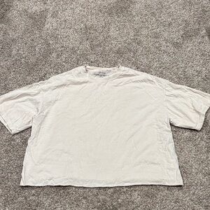 Women’s Light Tan Cropped T-Shirt